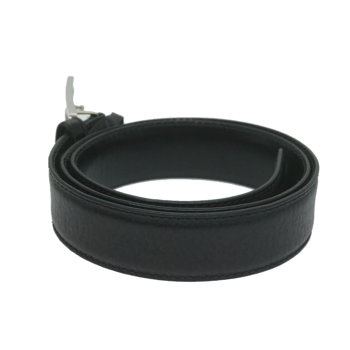 GUCCI Belt Leather 33.5""-35.4"" Black 1522
