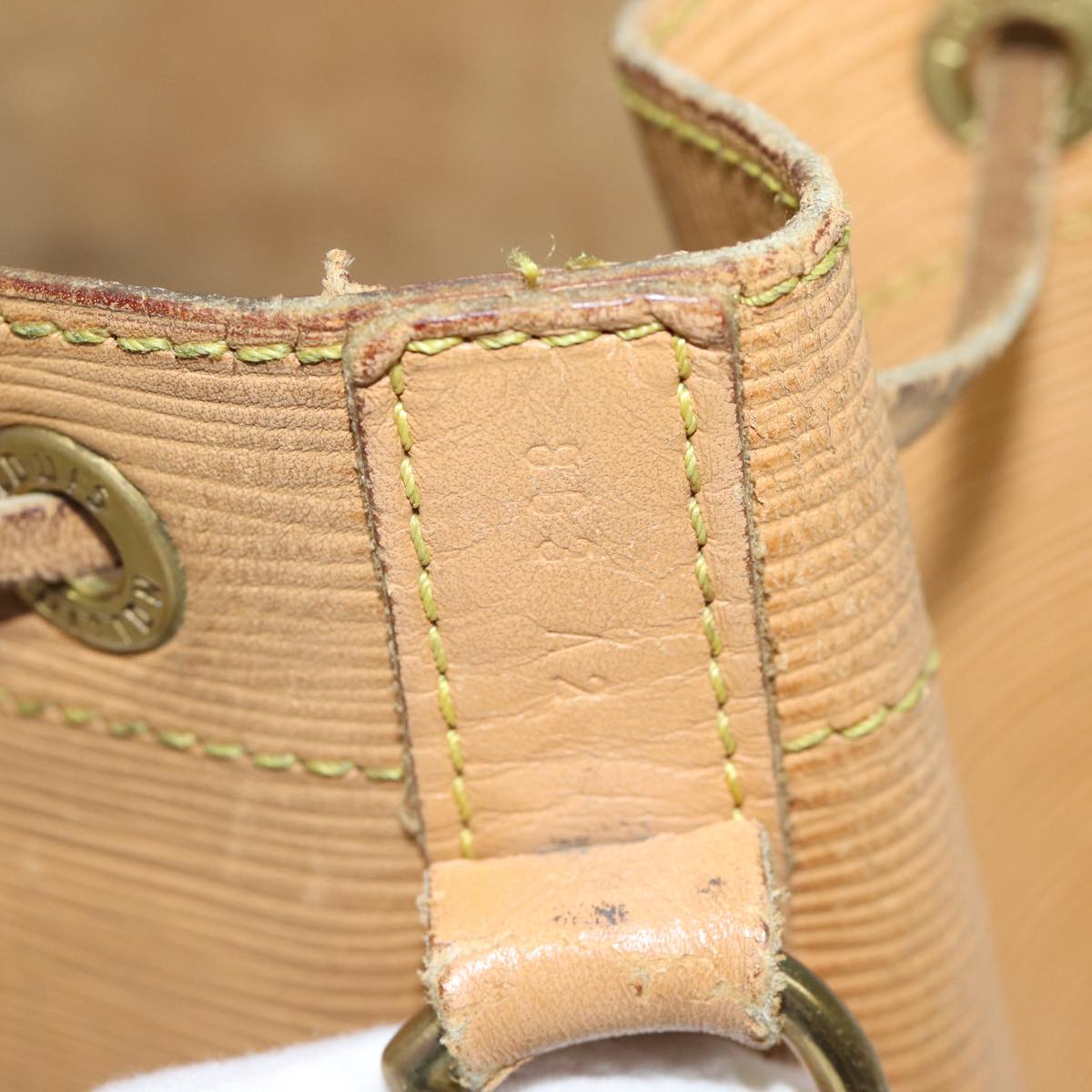LOUIS VUITTON Epi Noe Shoulder Bag Vintage Winnipeg Beige M44006 LV ti1593