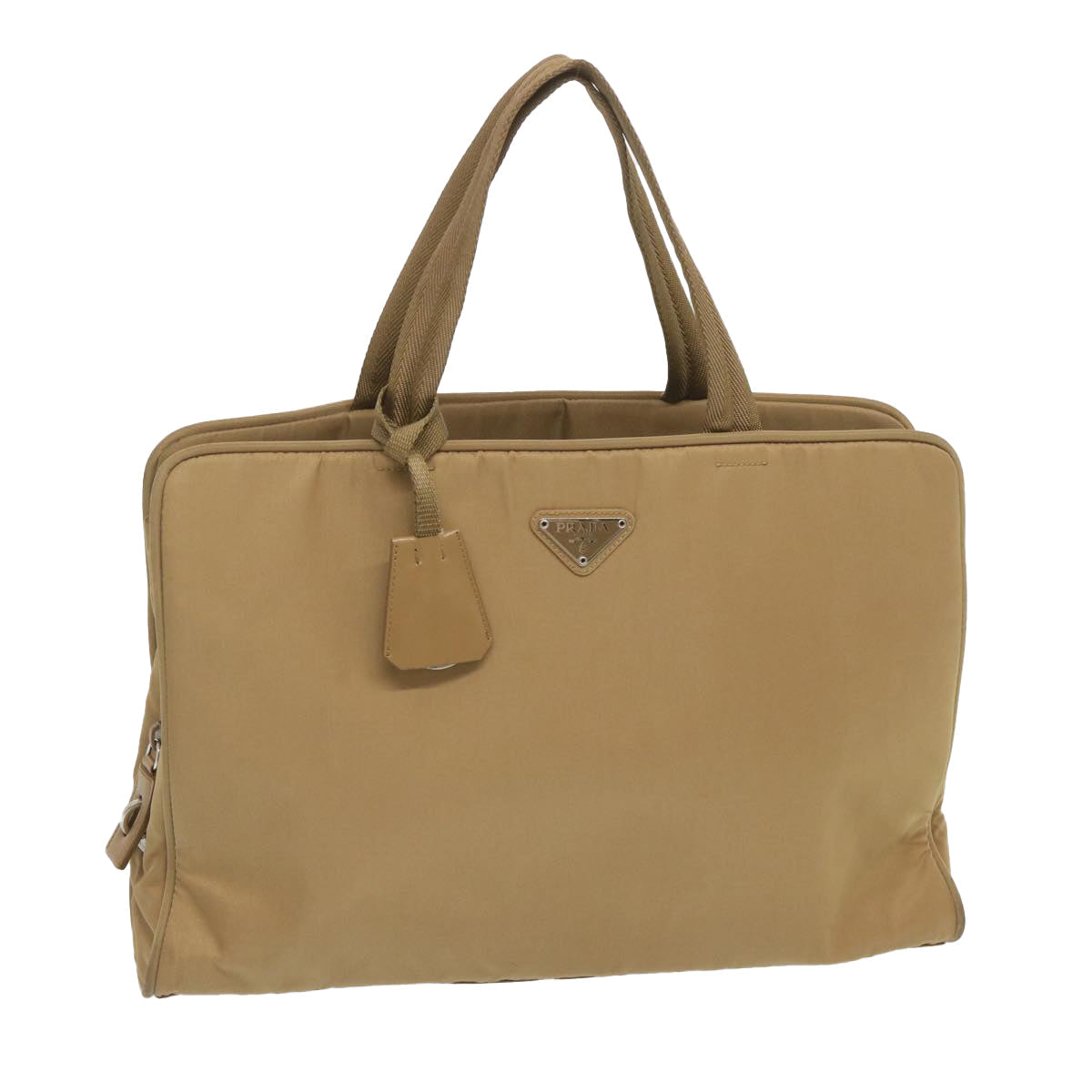 Luxury PradaHand Bag Nylon Beige ti1597