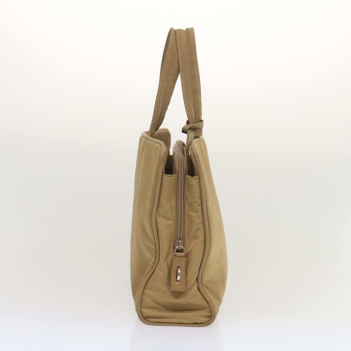 Luxury PradaHand Bag Nylon Beige ti1597