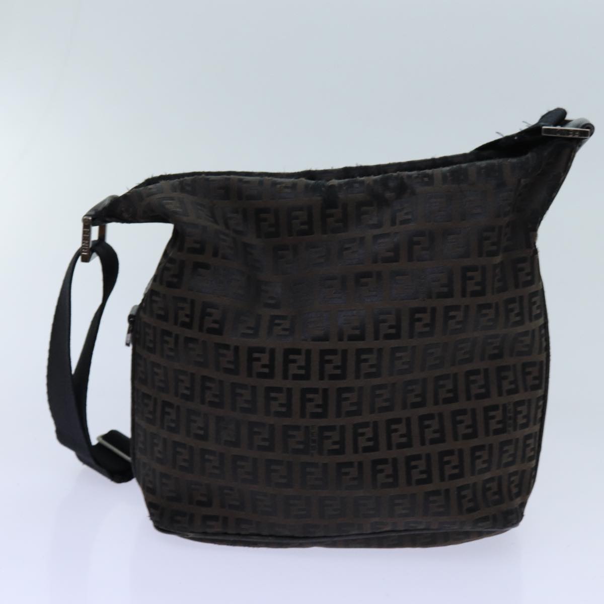 Luxury FendiZucchino Canvas Shoulder Bag 2Set Black Brownti1610