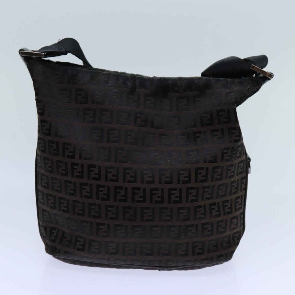 Luxury FendiZucchino Canvas Shoulder Bag 2Set Black Brownti1610