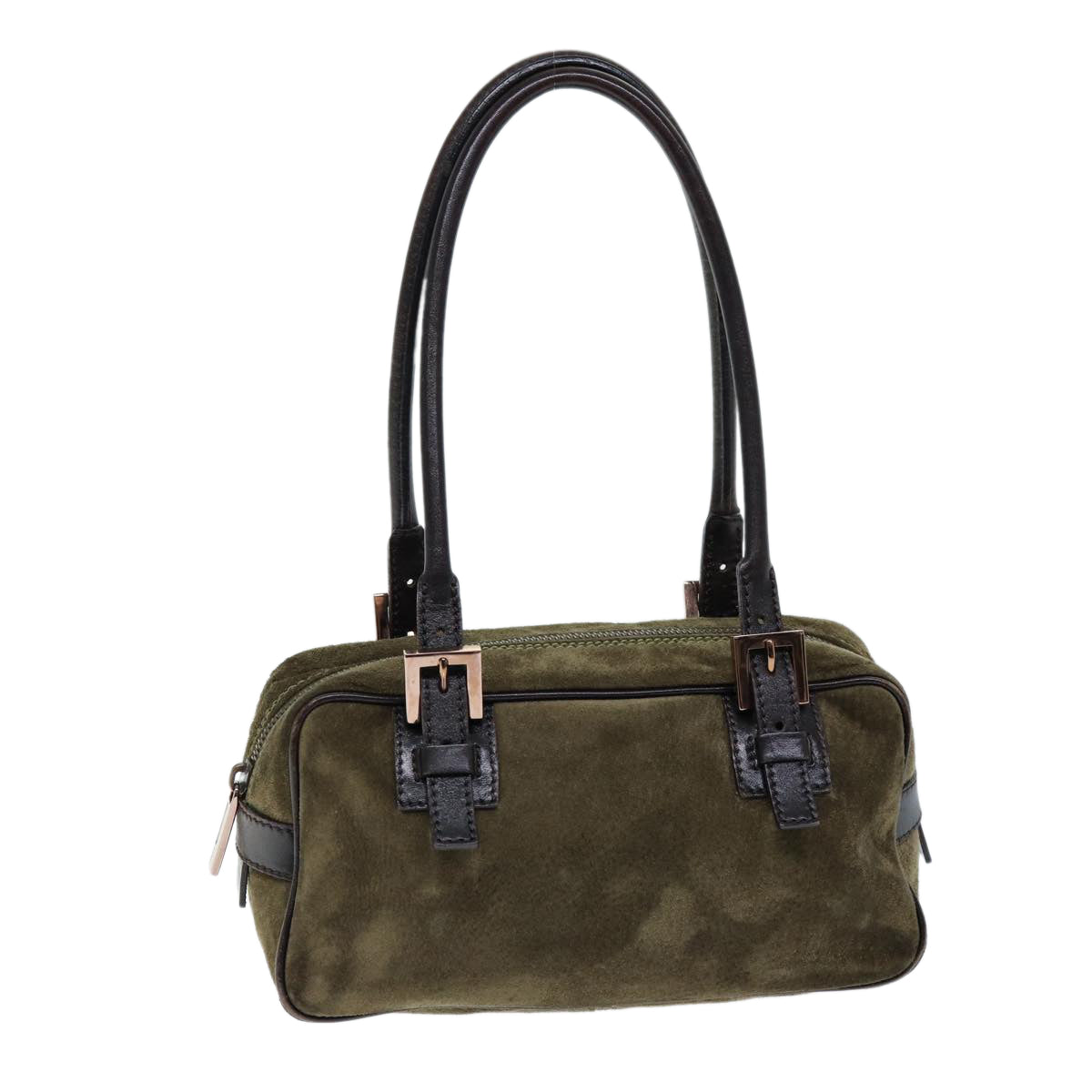 Luxury Fendi Shoulder Bag Suede Greenti1743