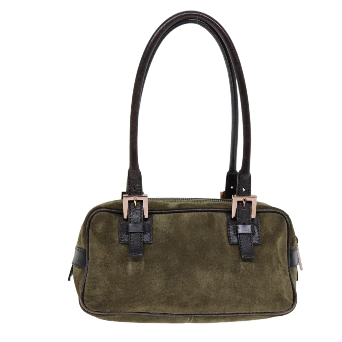 Luxury Fendi Shoulder Bag Suede Greenti1743