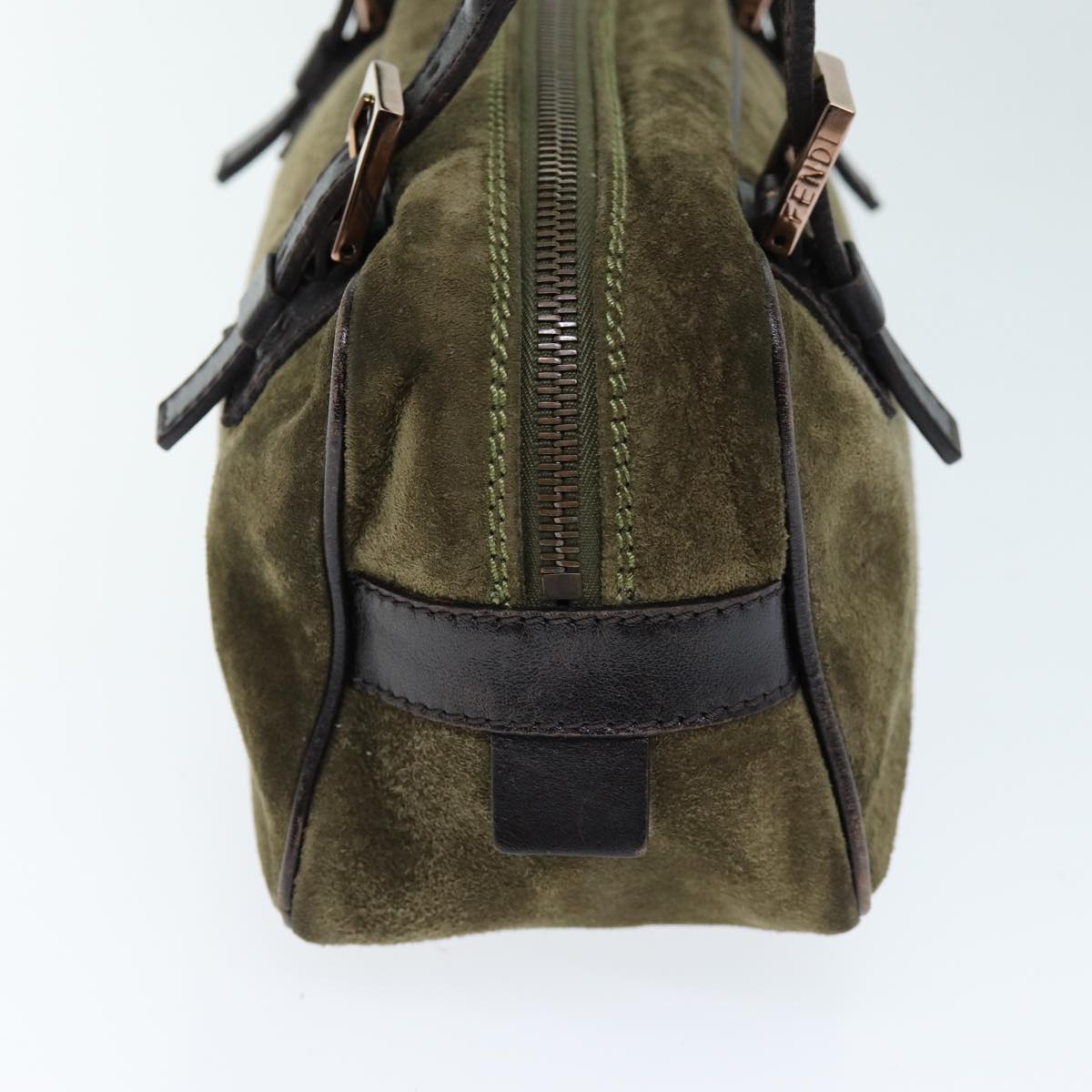 Luxury Fendi Shoulder Bag Suede Greenti1743