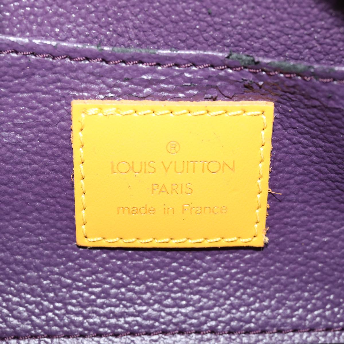 LOUIS VUITTON Epi Dauphine PM Pouch Yellow M48449 LV ti1745