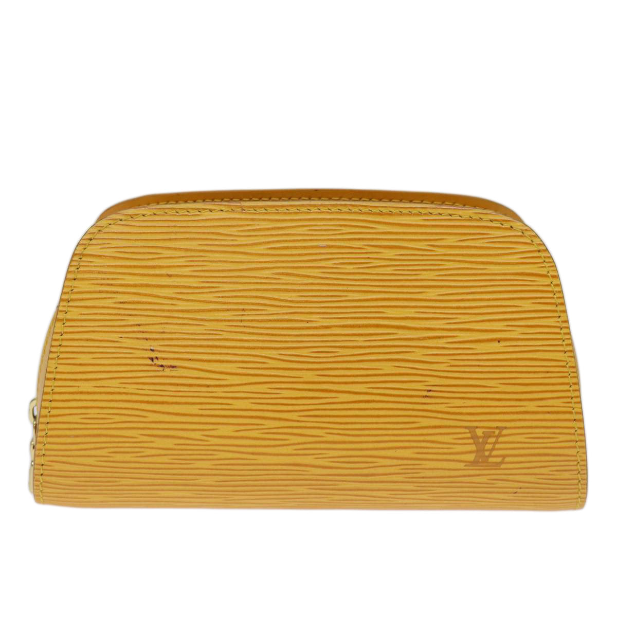 LOUIS VUITTON Epi Dauphine PM Pouch Yellow M48449 LV ti1745