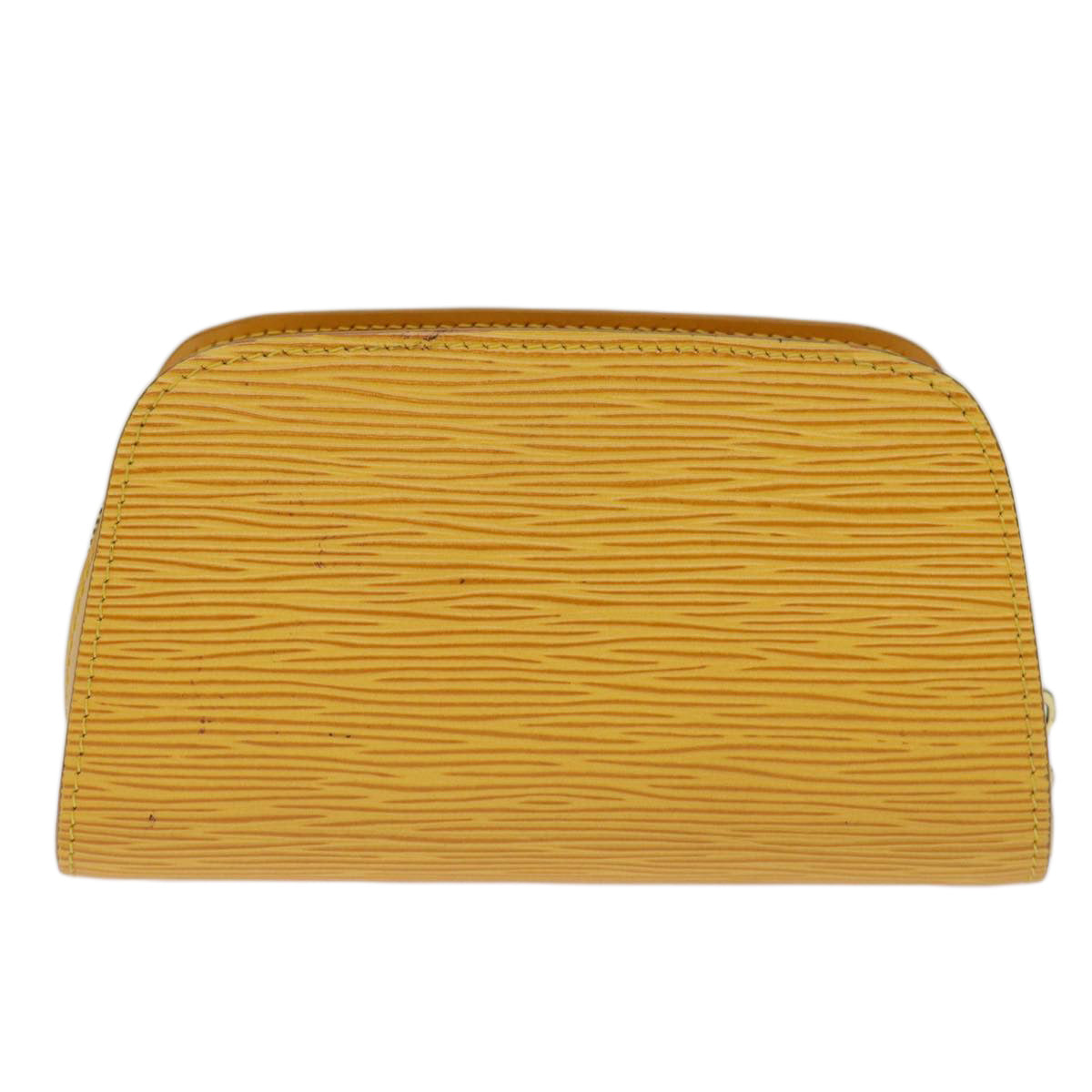 LOUIS VUITTON Epi Dauphine PM Pouch Yellow M48449 LV ti1745