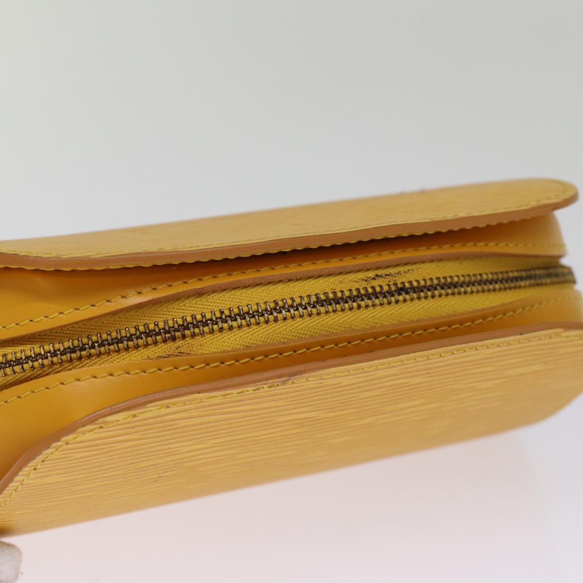 LOUIS VUITTON Epi Dauphine PM Pouch Yellow M48449 LV ti1745