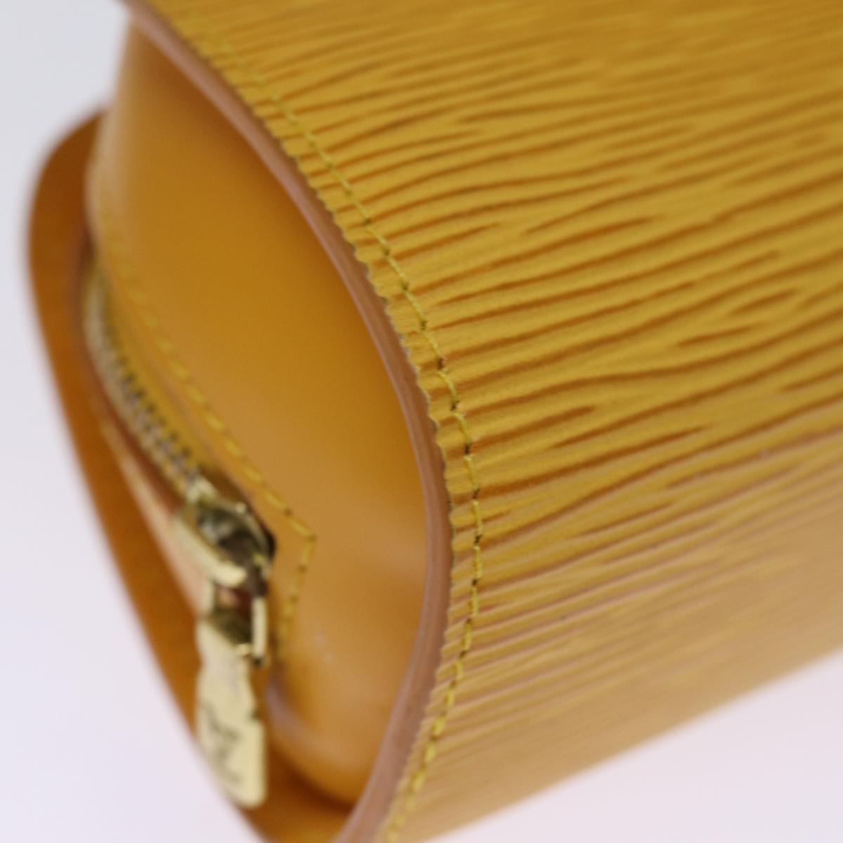 LOUIS VUITTON Epi Dauphine PM Pouch Yellow M48449 LV ti1746
