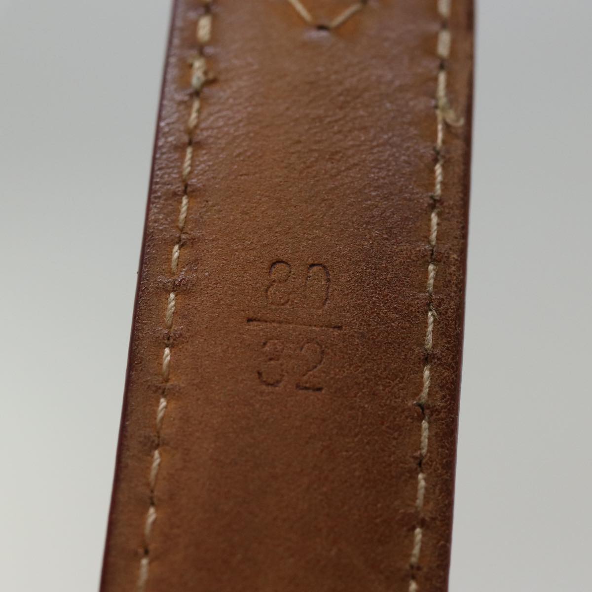 LOUIS VUITTON Damier Azur Ceinture Tresor Belt 36.2"""""""" M9730 LV ti1747