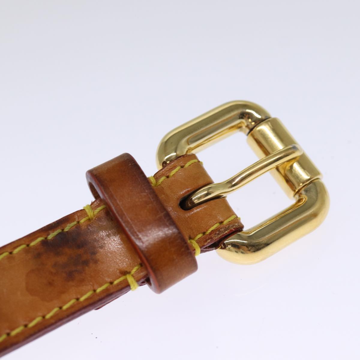 LOUIS VUITTON Damier Azur Ceinture Tresor Belt 36.2"""""""" M9730 LV ti1747