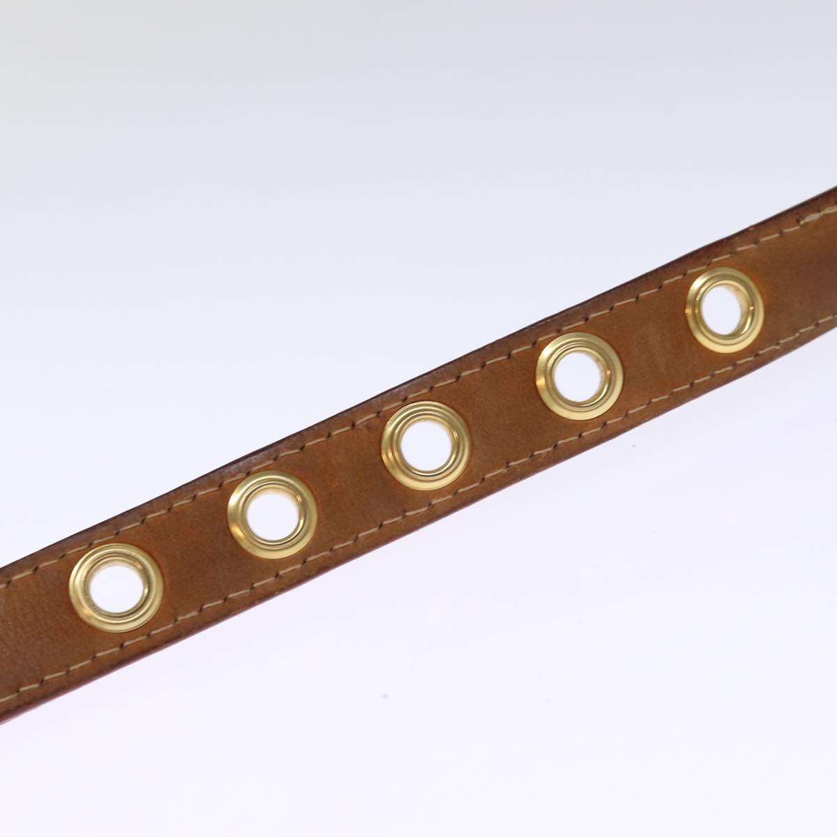 LOUIS VUITTON Damier Azur Ceinture Tresor Belt 36.2"""""""" M9730 LV ti1747