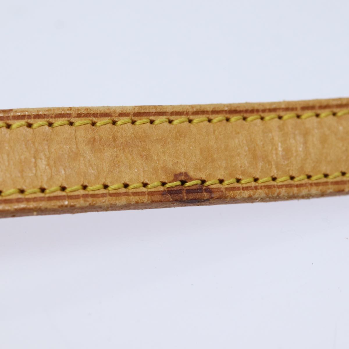 LOUIS VUITTON Shoulder Strap Leather 44.1"" Beige LV ti1846