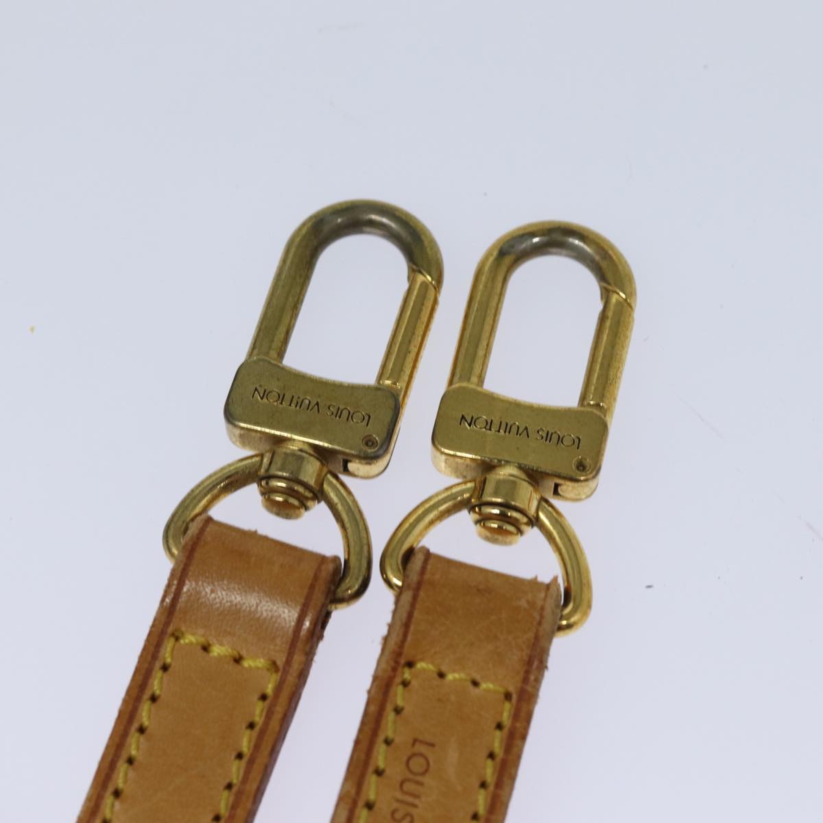 LOUIS VUITTON Shoulder Strap Leather 44.1"" Beige LV ti1846