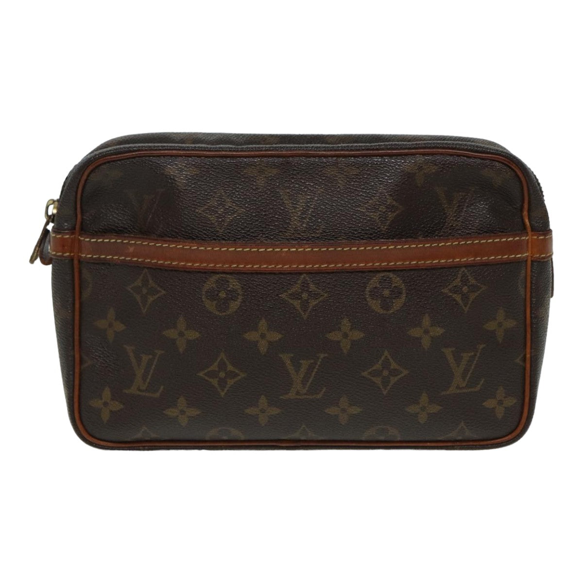 LOUIS VUITTON Monogram Compiegne 23 Clutch Bag M51847 LV ti1880