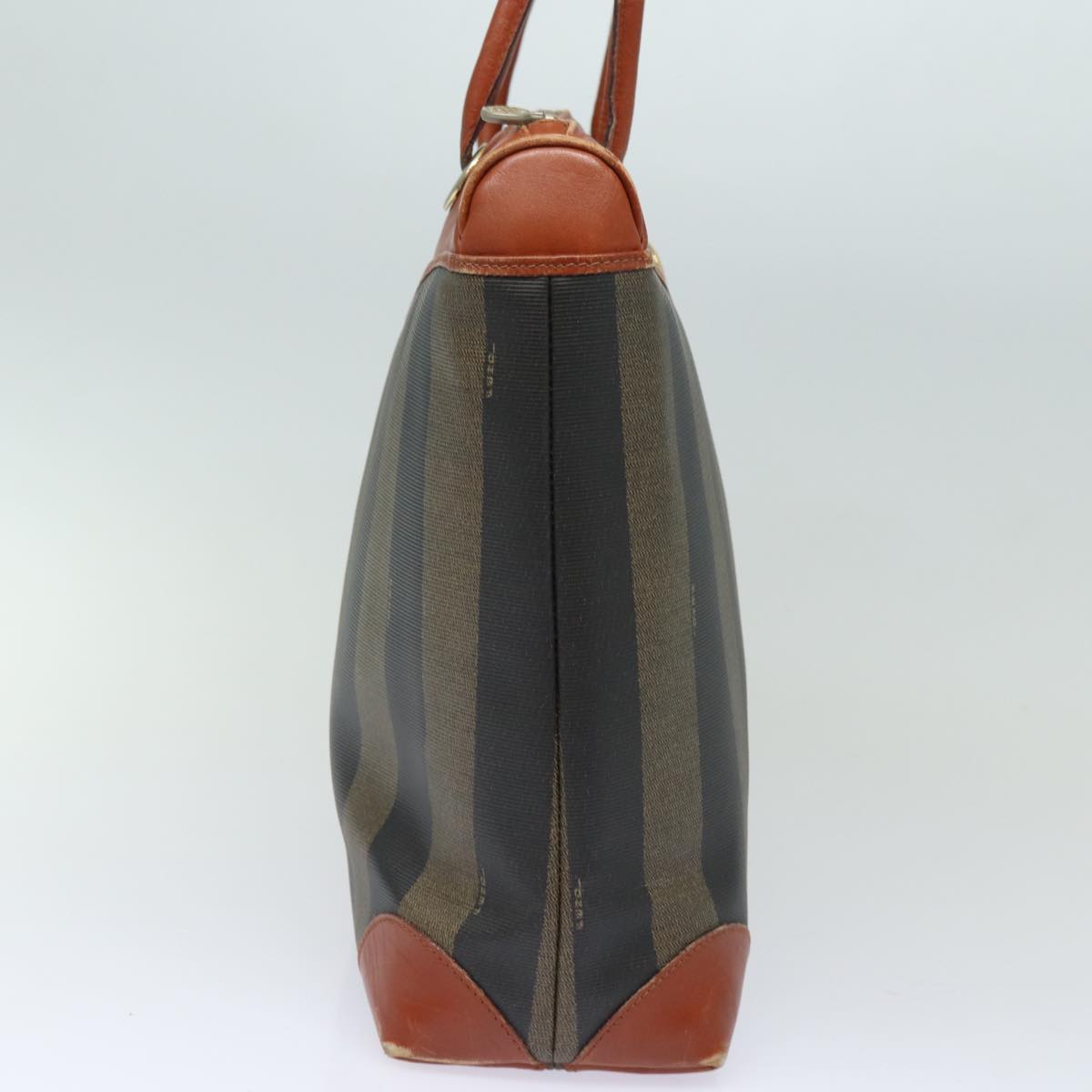Luxury Fendi Pecan Canvas Hand Bag Brown Blackti1896