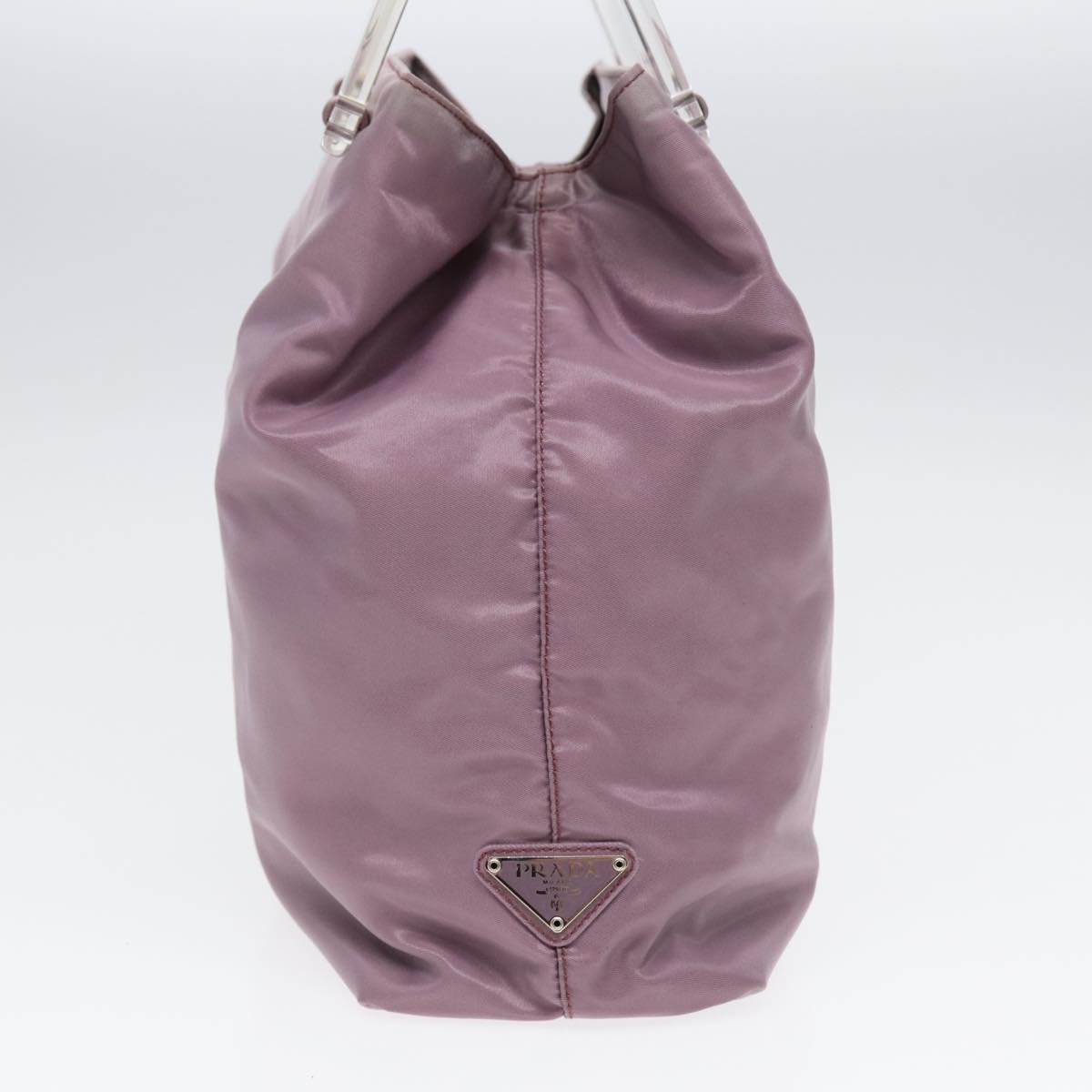Luxury Prada Hand Bag Nylon Pink Silver  ti1945