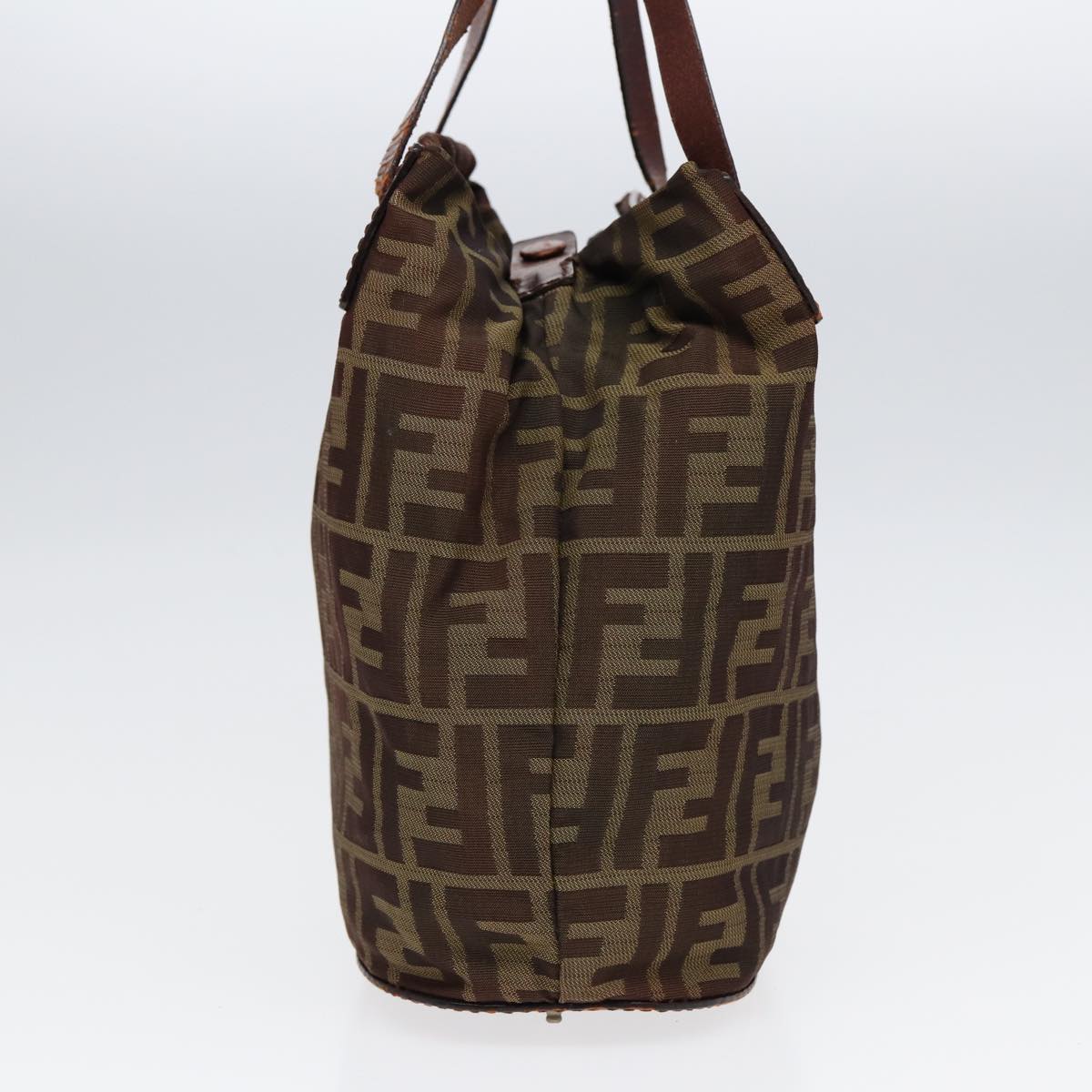 Luxury Fendi Zucca Canvas Hand Bag Brown Blackti1947