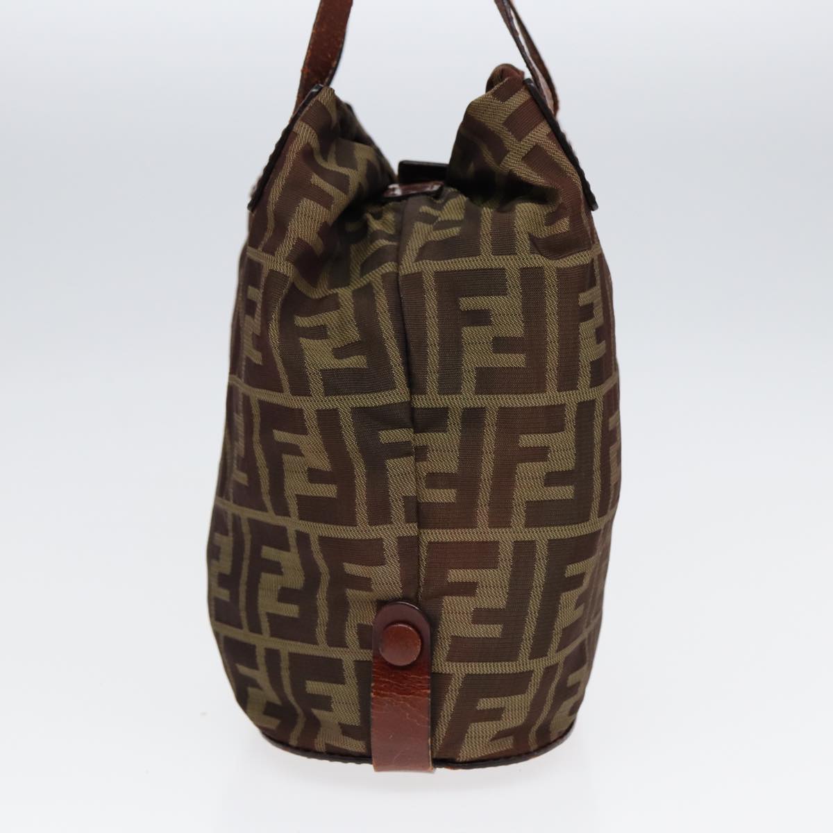 Luxury Fendi Zucca Canvas Hand Bag Brown Blackti1947