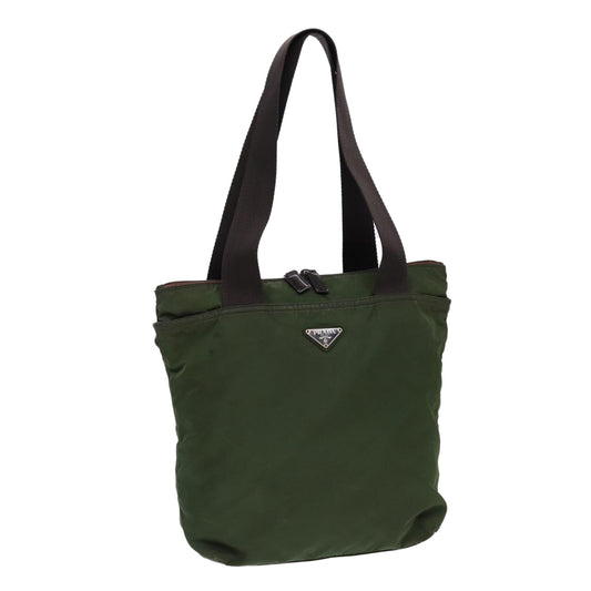 Luxury Prada Tote Bag Nylon Khaki Brown  ti1953