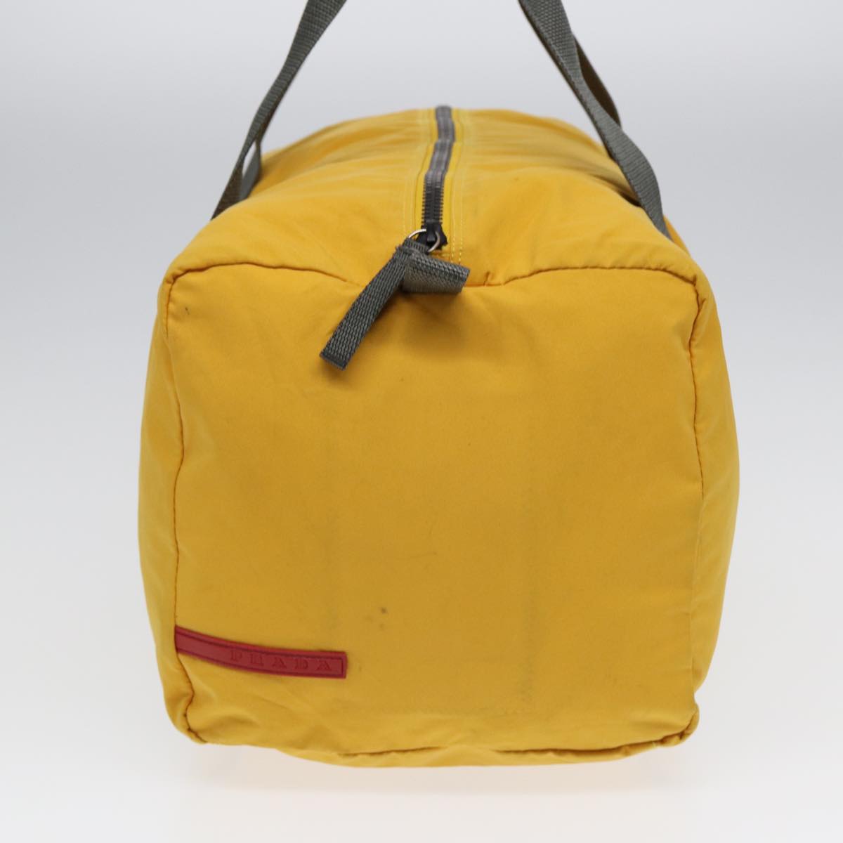 Luxury Prada Sports Boston Bag Nylon Yellow Gray Silver  ti1954