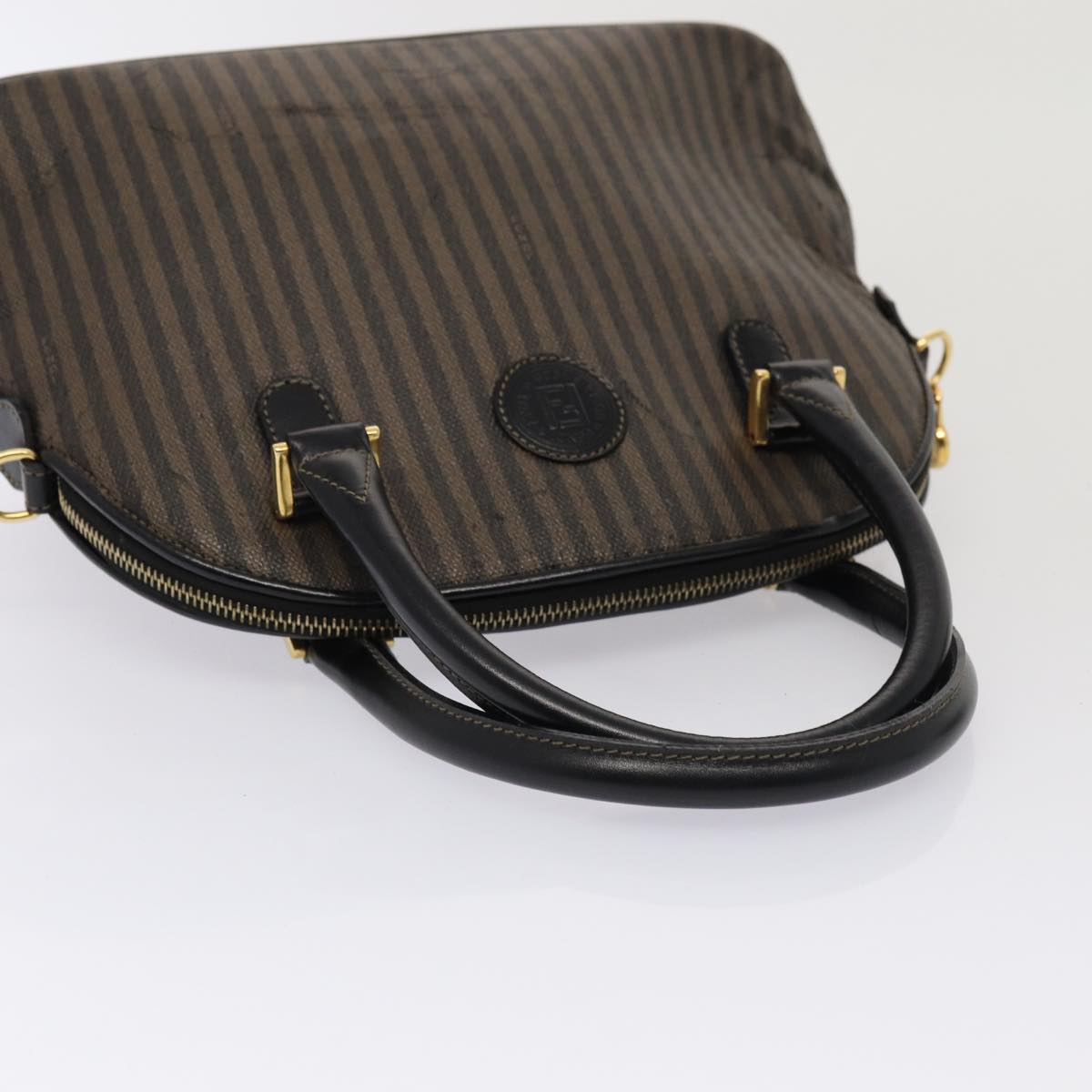 Luxury Fendi Pecan Canvas Hand Bag Coated Canvas 2Set Brown Blackti1976