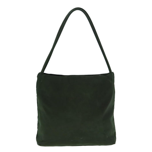 Luxury Prada Tote Bag Nylon Khaki Silver  ti2021