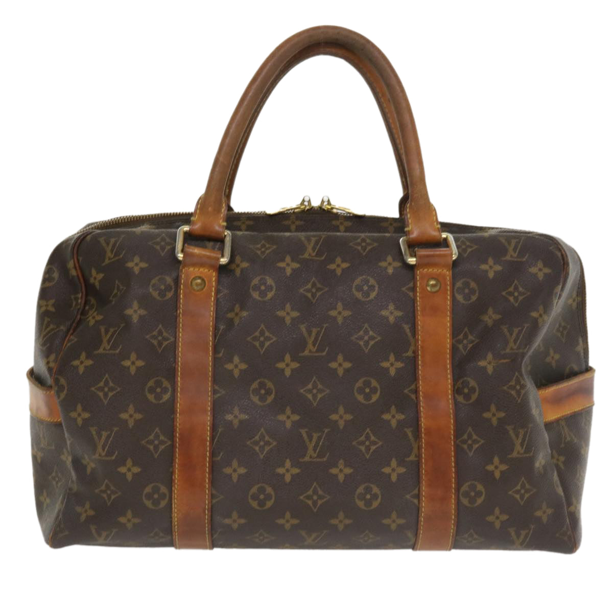 LOUIS VUITTON Monogram Carryall Boston Bag M40074 LV ti755