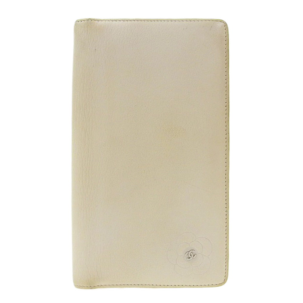 Chanel Camellia Leather Long Wallet A46511