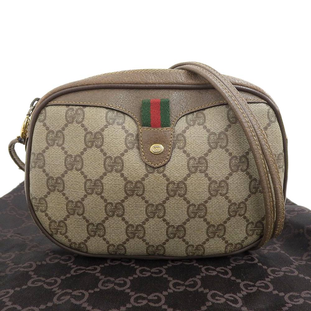 Luxury Gucci Trending 2025 GG Plus Shoulder Bag Crossbody Brown
