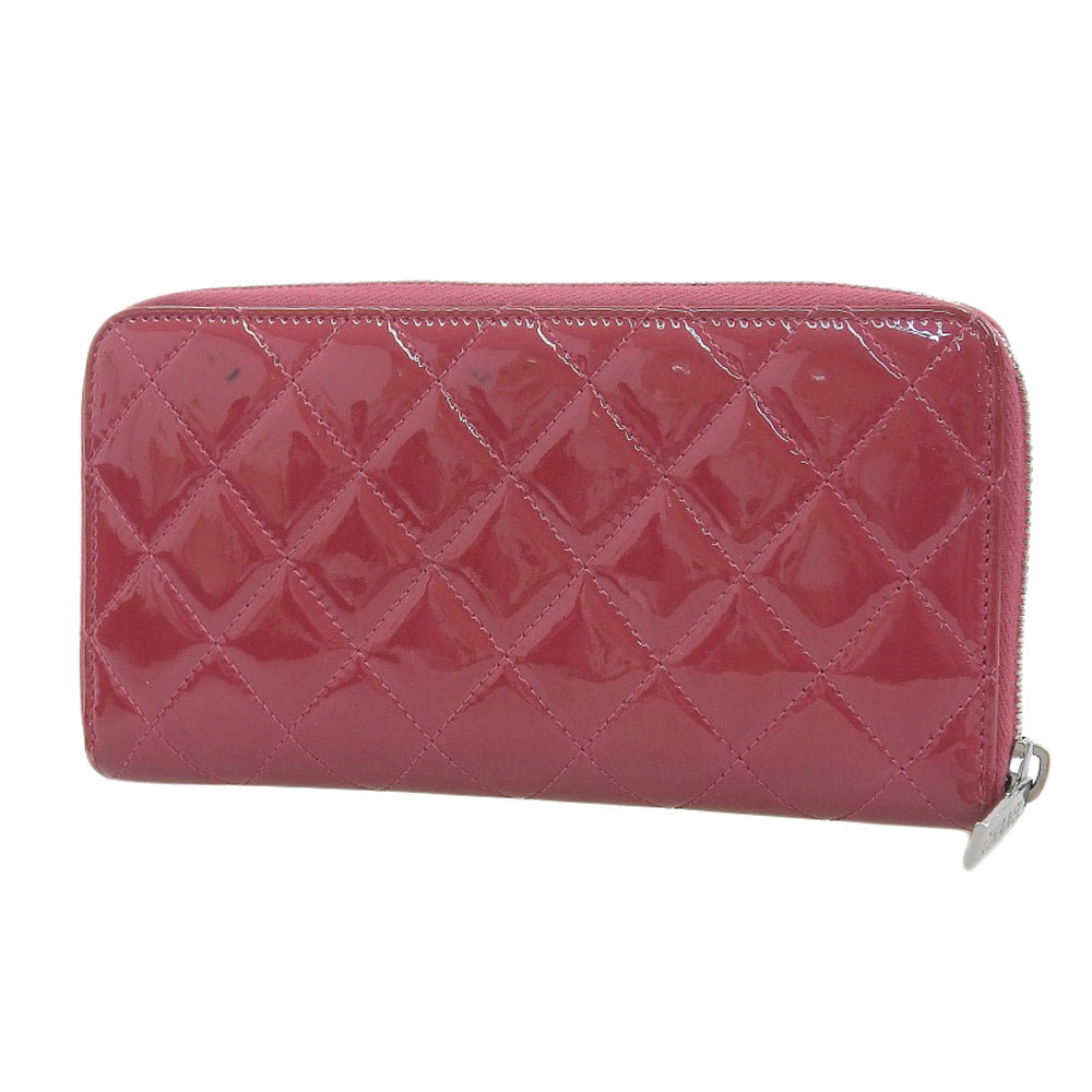Chanel Enamel Round Zipper Long Wallet A50106