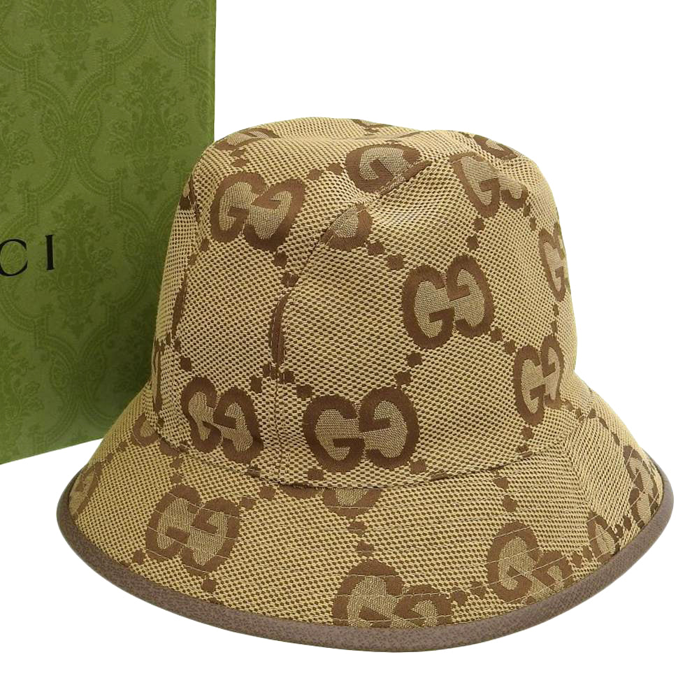 Luxury Gucci Trending 2025 Jumbo GG Canvas Bucket Hat Unisex