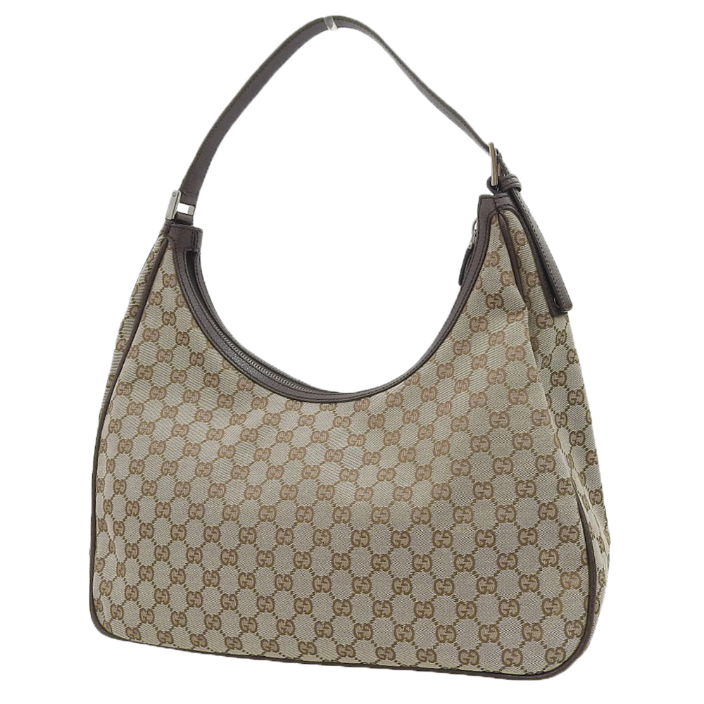 Luxury Gucci Trending 2025 GG Canvas One Shoulder Bag 114266 Beige Brown