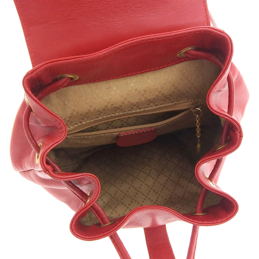 Luxury Gucci Trending 2025 Bamboo Mini Backpack Leather Red Vintage