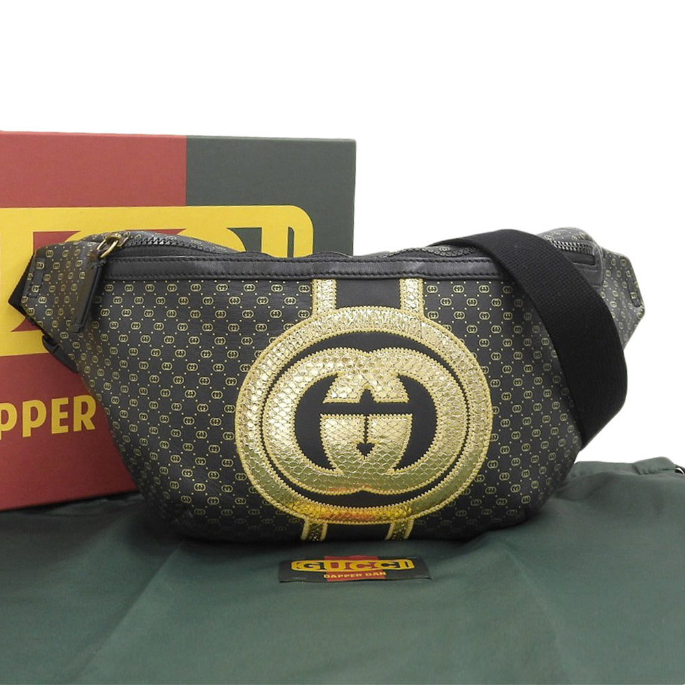 Luxury Gucci Trending 2025 Dapper Dan Leather Waist Bag 536416