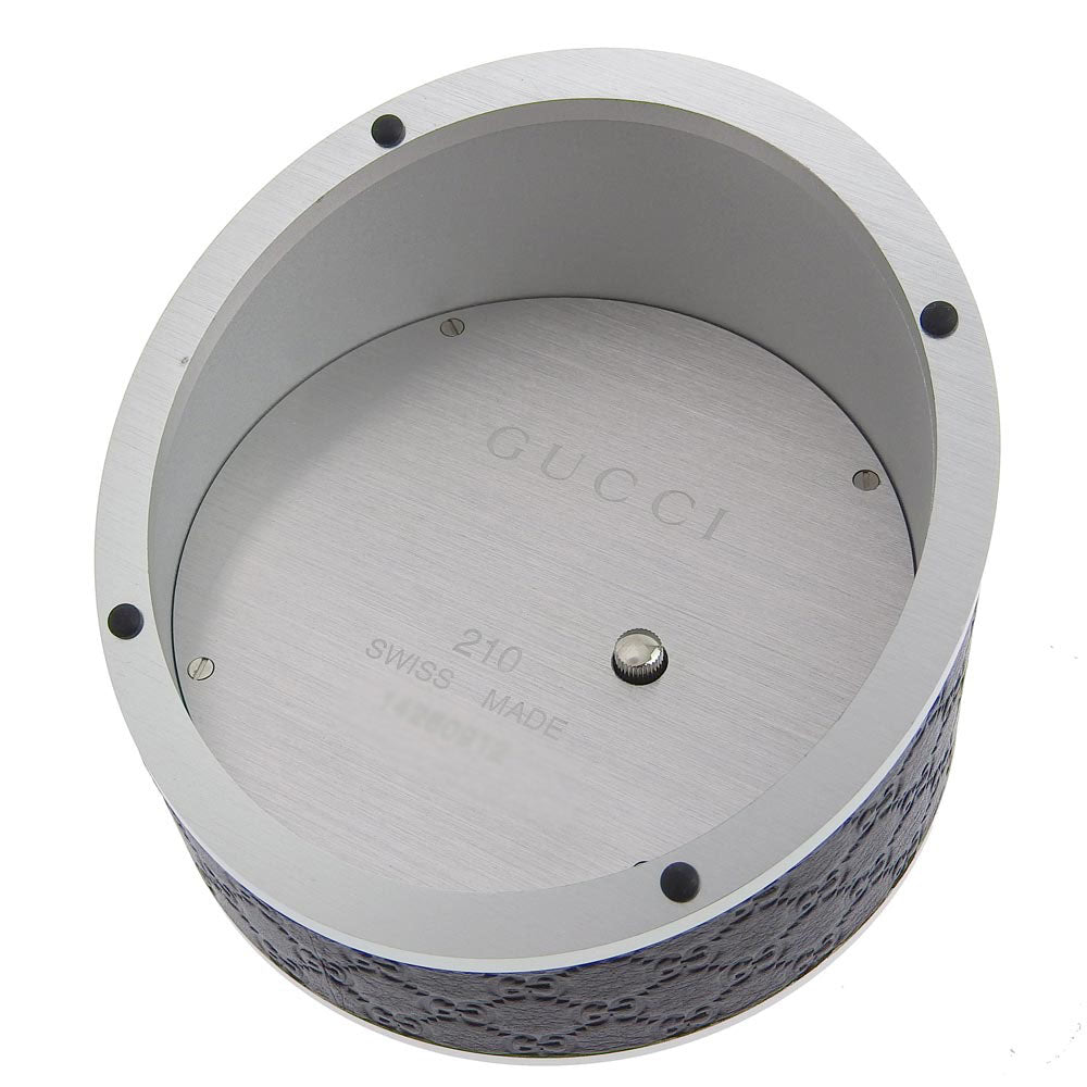 Luxury Gucci Trending 2025 Stainless Steel Leather Quartz G Clock Brown Dial YC210007