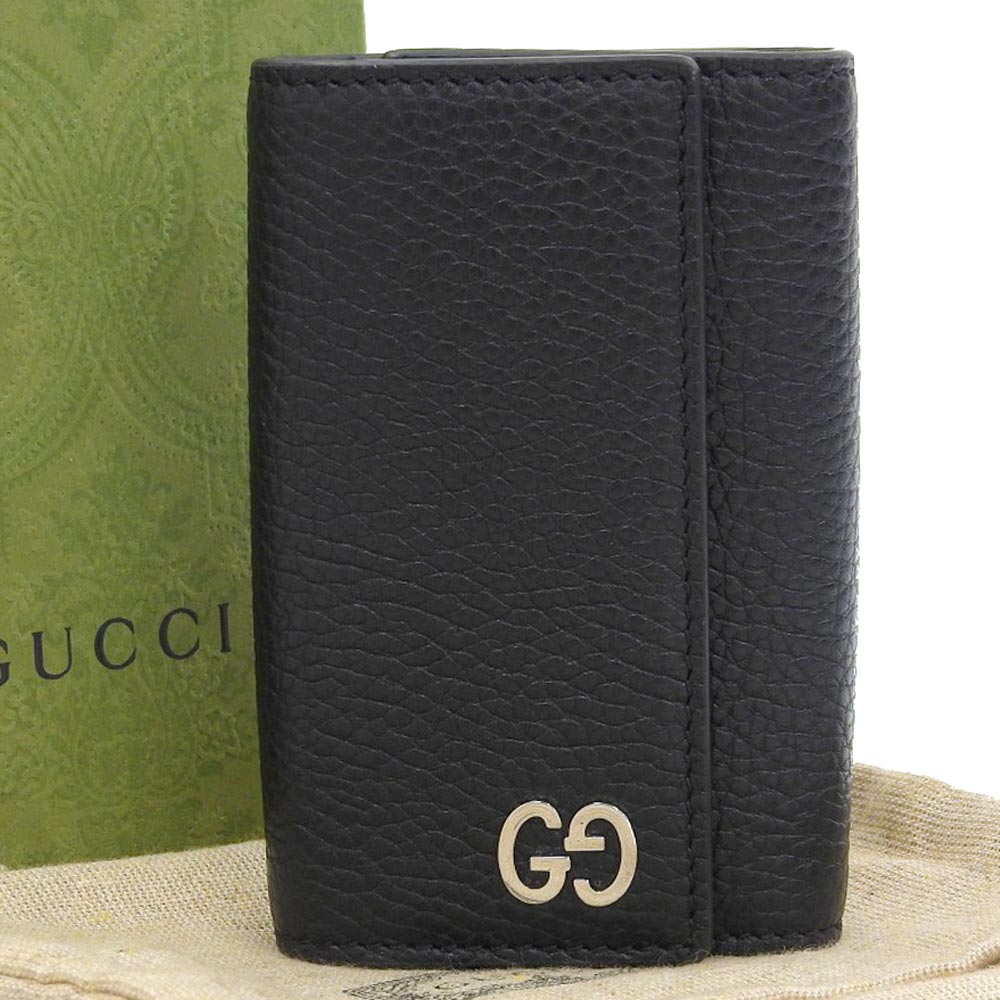 Luxury Gucci Trending 2025 Leather Interlocking G Key Case