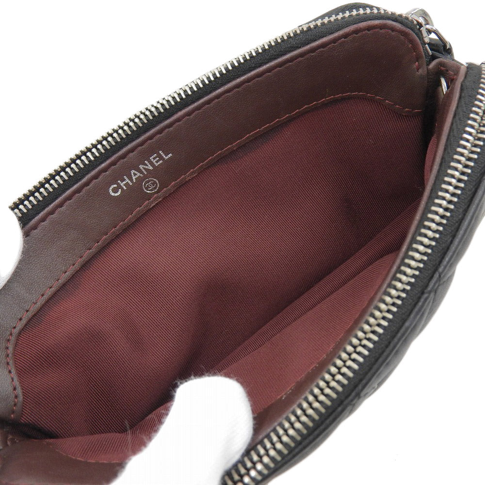 Chanel Lambskin Coco Mark Chain Wallet A82527