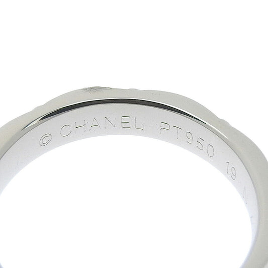 Chanel Pt950 Matelasse Ring Platinum #46