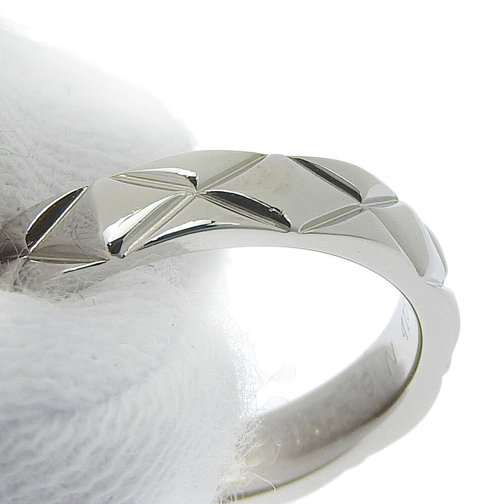 Chanel Pt950 Matelasse Ring Platinum #46