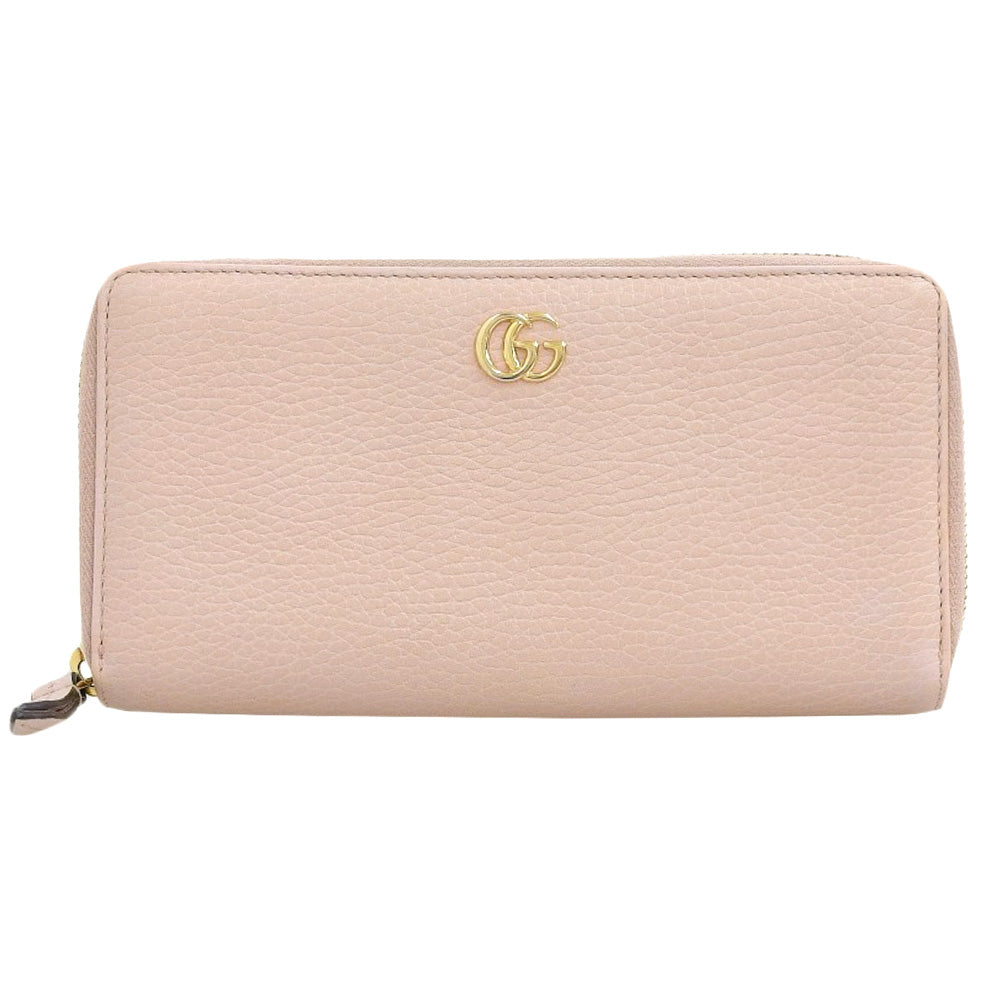 Luxury Gucci Trending 2025 GG Marmont Leather Zip-Around Wallet