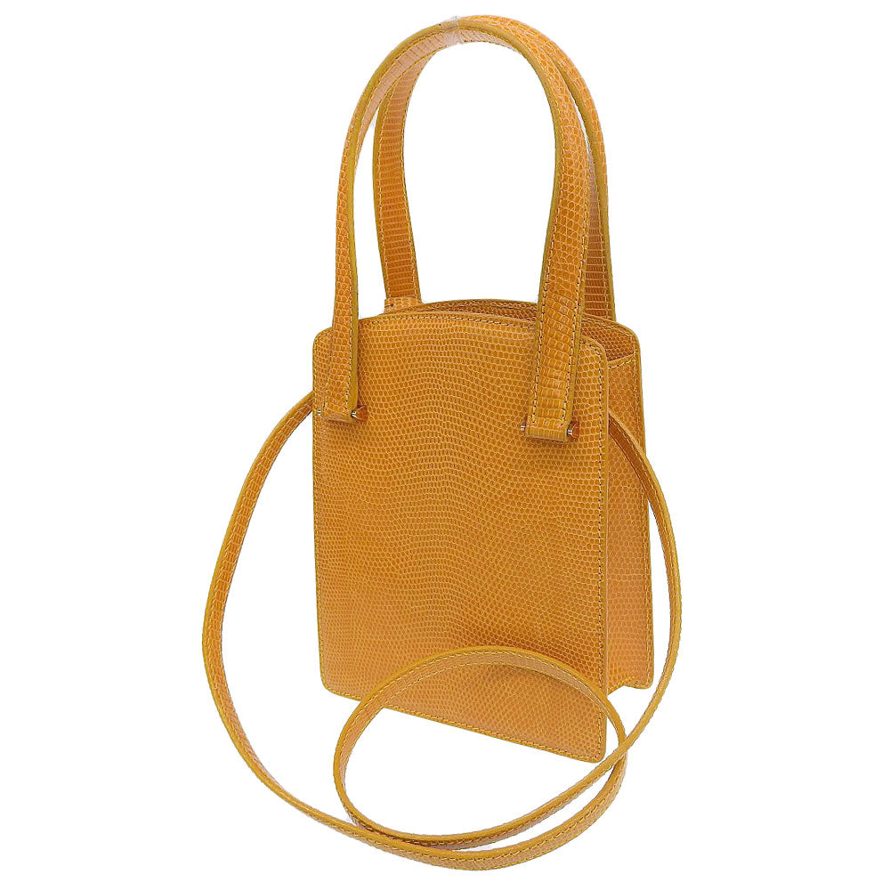 Louis Vuitton Ondine Lizard 2WAY Bag Yellow