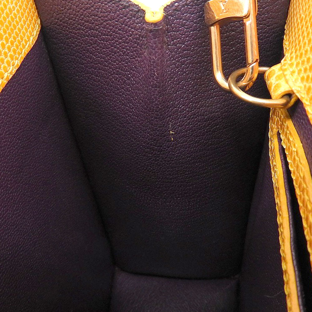 Louis Vuitton Ondine Lizard 2WAY Bag Yellow
