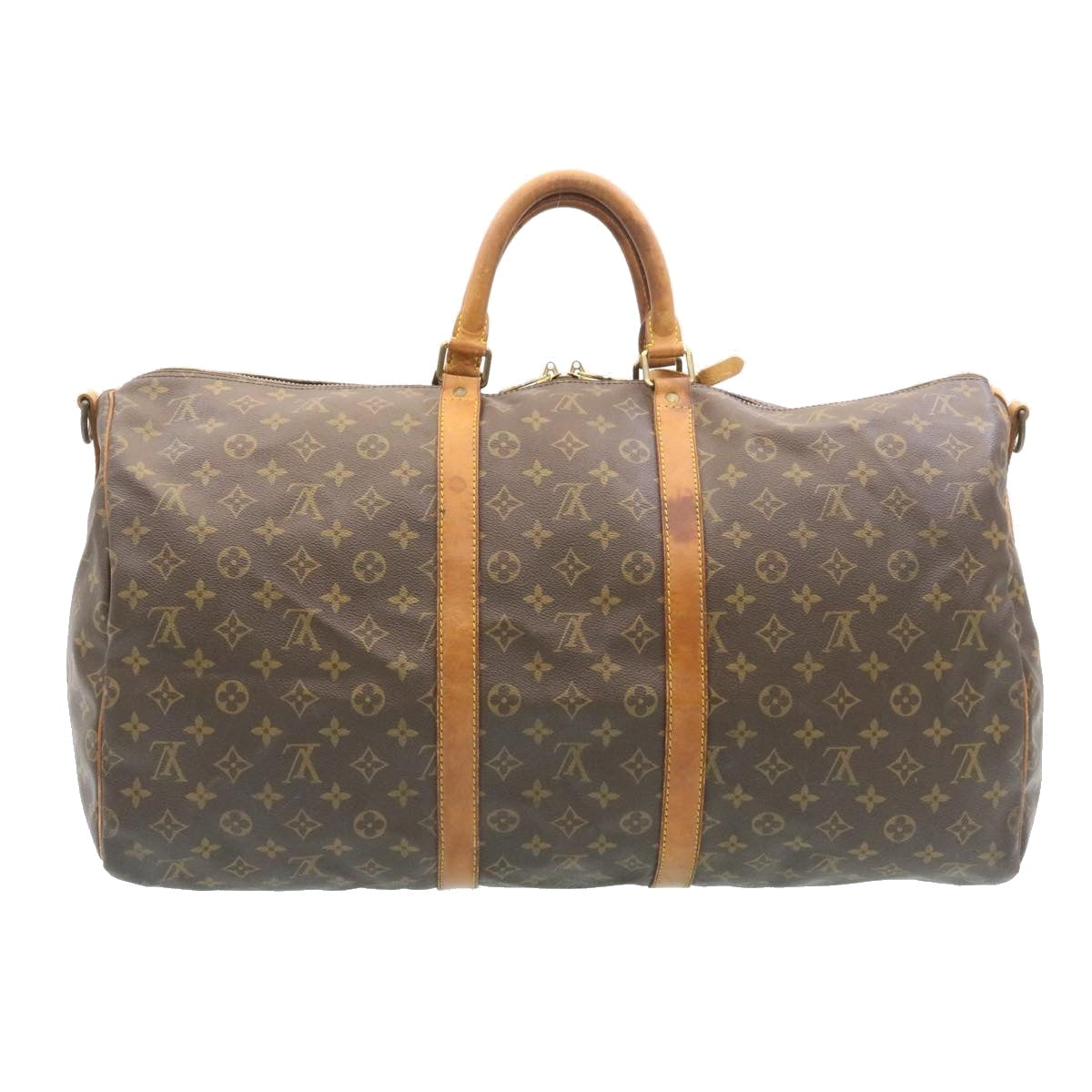 LOUIS VUITTON Monogram Keepall Bandouliere 55 Boston Bag M41414 LV tp047