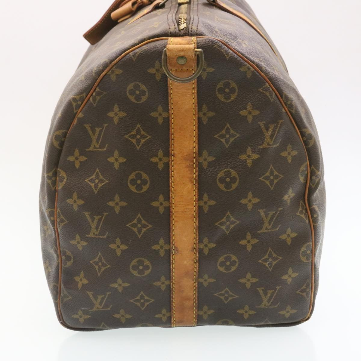 LOUIS VUITTON Monogram Keepall Bandouliere 55 Boston Bag M41414 LV tp047