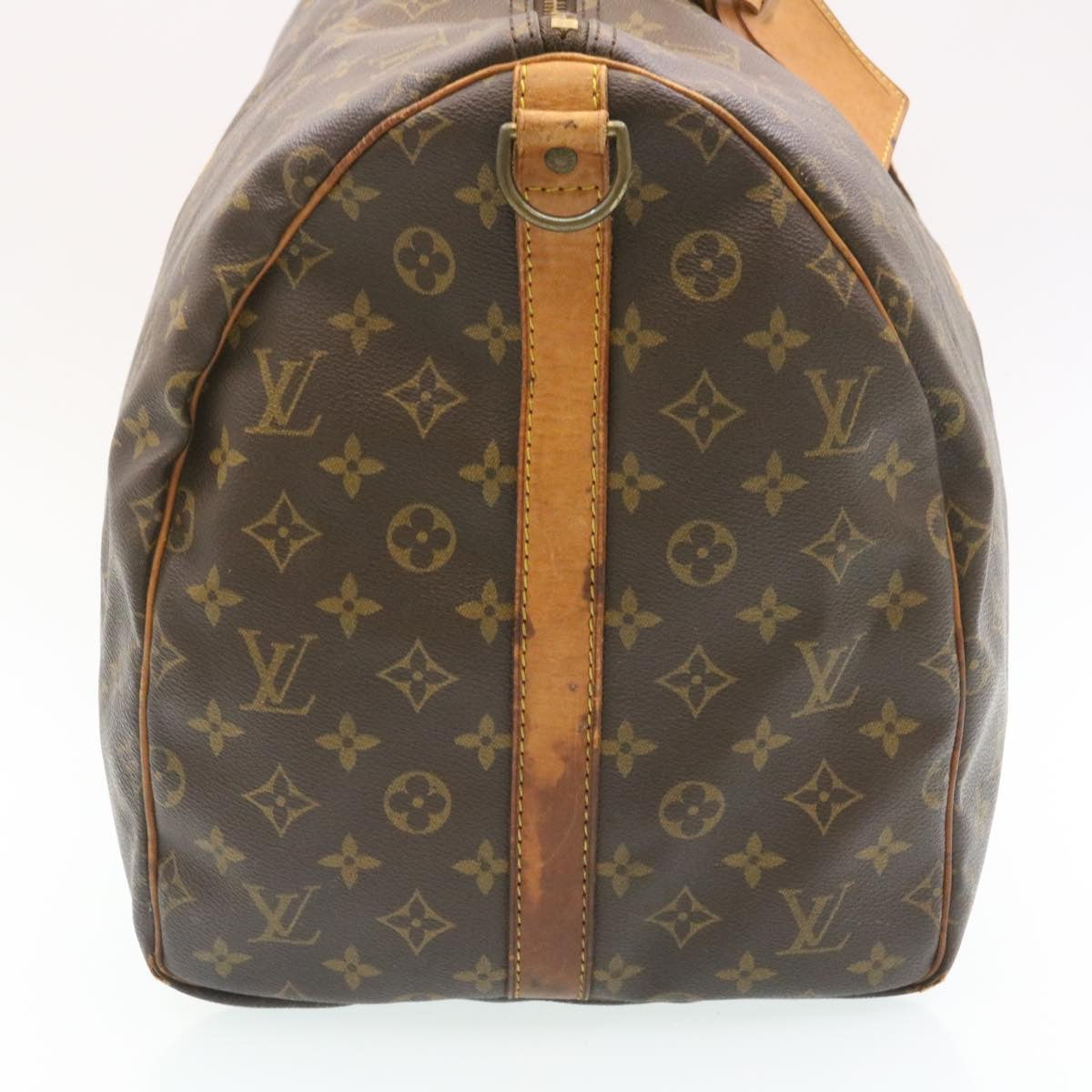 LOUIS VUITTON Monogram Keepall Bandouliere 55 Boston Bag M41414 LV tp047