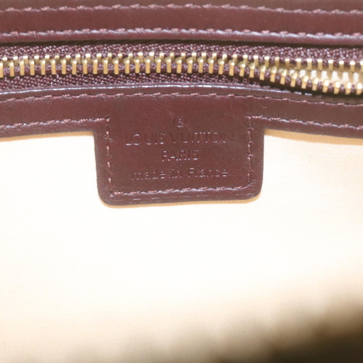LOUIS VUITTON Monogram Mini Alma Long Hand Bag Red M92207 LV tp208