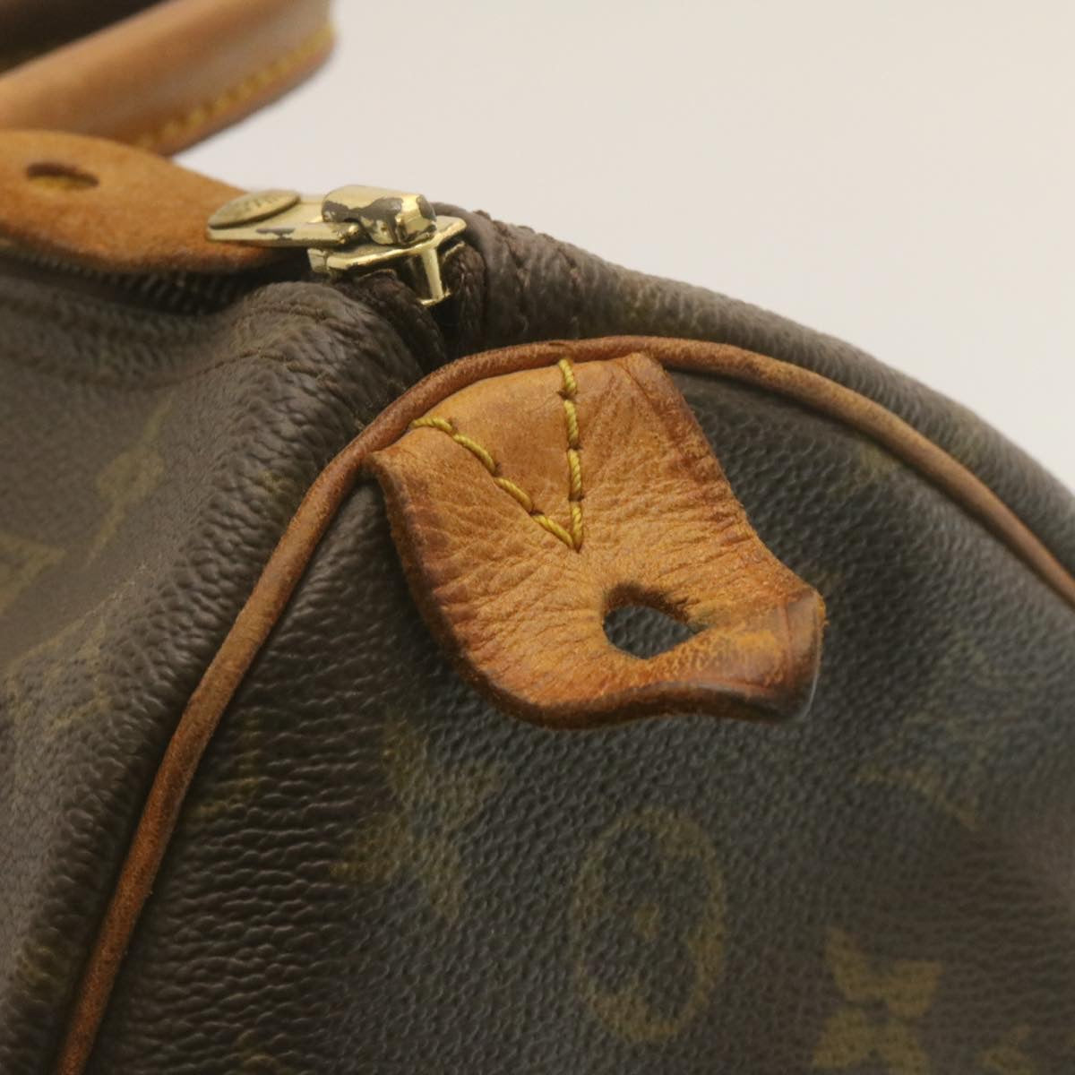LOUIS VUITTON Monogram Speedy 35 Hand Bag M41524 LV tp232