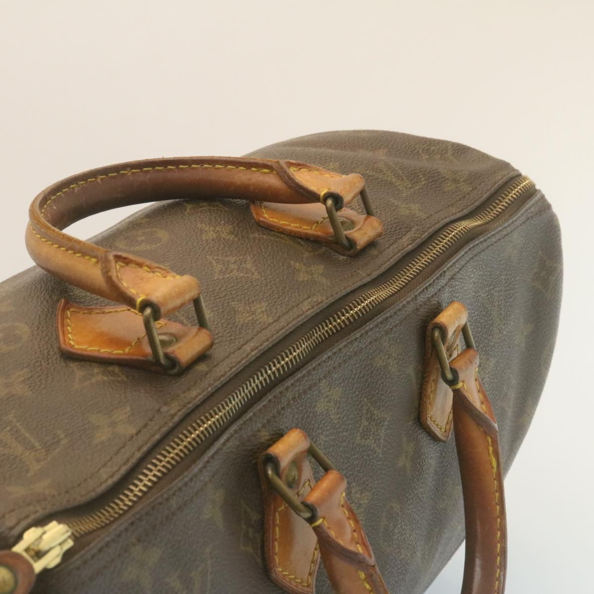 LOUIS VUITTON Monogram Speedy 35 Hand Bag M41524 LV tp232